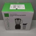 GDOR Professional Blender for Kitchen, 1200 Peak Watts Smoothie Blender, 5 Functions for Ice Crushing & Frozen Fruit, 52 Oz Glass Jar & 24 Oz To-Go Cup Combo, Self-Cleaning, Black (TB-8008)