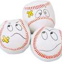 Dozen Baseball Funny Face Kick Balls