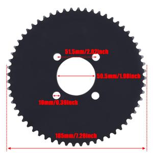 60 Tooth #35 Rear Sprocket Compatible with Mini Bike Go Kart Trike Predator 79cc 212cc 420cc ATV Quad