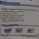 Bathroom Exhaust Fan with Humidity Sensor, 230 CFM 1.0 Sone Ventilation Fan, 3 Dynamic Light and 3CCT Light (2700-4500-6500K), 11.22 x 11.22 Mount, Remote Control (Stellar Night)