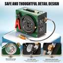TUDIVING Portable Air Compressor 4500Psi / 30Mpa with Auto-Stop | Auto-Stop Feature, 4500Psi Pressure, Portable Design, 30Mpa Capacity