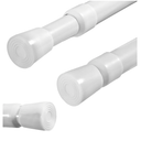 ZAIKEHHA 2 Pack Spring Tension Curtain Rods White Ajustable 53-98inchs, 0.86inch Diameter, Extension Spring Tension Rods Suitable for Use in Bathroom Window Screen Curtain Wardrobe (white)