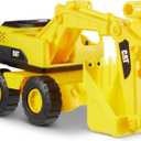 CAT Construction Toys CAT Construction Tough Rigs 15" Dump Truck & Excavator Set Toys 2 Pack Ages 3+ | Kid Powered Caterpillar Vehicle Set | Indoor or Ourdor Play | No Batteries Required