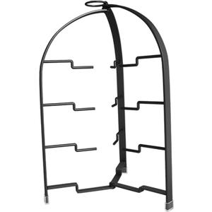 Pizza -Rack - Court Foldable and Stable Food Shelf, Black, 4 Layer
