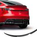 Spoiler for Tesla Model Y for 2020-2025 Wing Rear Spoiler Trunk Tail Rear Trunk Lid,M4 Style Carbon Fiber Style Performance,Model Y Accessories