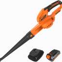 GARCARE 20V Leaf Blower Cordless 140MPH Air Speed Lightweight Blowers | 2.0Ah Battery and Fast Charger, For Lawn Care Patio Sidewalk and Garage Cleaning