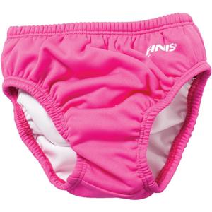 FINIS Reusable Swim Diaper for Babies - Snap Closure - UPF 50 & Up Sun Protection - Leak-Resistant Fit (Small (Pack of 1), Pink)