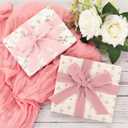 Pink & Ivory Cotton Ribbon 1 Inch Dusty Pink, Soft Pink & Cream 3 Rolls 21 Yards Frayed Edge Fabric Set for Rustic Wedding Decor, Engagement Party, Bridal Bouquet Wrap & Gift Wrapping