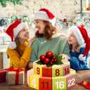 2 x Yinder 24 Pcs Christmas Empty Advent Calendar Boxes to Fill DIY 24 Days Countdown Gift Boxes Double Layer Cake Advent Calendar Fill Your Own for Xmas Holiday Decorations