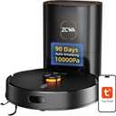 ZCWA Robot Vacuum and Mop Combo, 10000Pa Max Suction, Robotic Vacuum with LiDAR Navigation Smart Mapping, 90 Day Self-Emptying, 160 Min Runtime, 3.5L Dust Bin, Ideal for Hard Floor