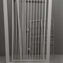 No Pawblems 71" Extra Tall Pet Gate, 29"-43" Wide Pressure Mounted, White