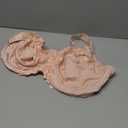 TELIMUSSTO Women's Full Coverage Floral Lace Underwired Bra Plus Size Non Padded Comfort Bra (52DDD, Pink)