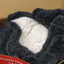 SB Faux Fur Throw Shadow 50x60