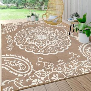 Pauwer Outdoor Rug 8'x10' Waterproof for Patios, Reversible Plastic Straw Rug, Indoor Outdoor Area Carpet RV Mat, Patio Camping Mats for RV, Picnic, Backyard, Deck, Balcony, Porch