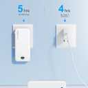 Portable Phone Charger, 10000mAh PD20W Fast Charging Power Bank with Built-in Cables & Wall Plug, External Battery Bank with LED Display, Travel Essential Battery Pack for iPhone, iPad, Samsung White