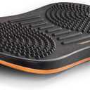 FEZIBO Standing Desk Mat Balance Board, Anti Fatigue Mat Standing Desk Office, Wobble Board with Ergonomic Design, Obsidian Black, Medium