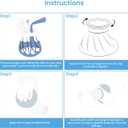 Reusable Ice Pack for Injuries No Leak Hot Water Bag with Washable Cover Adjustable Wrap Refillable Ice Pack for Migraine Back Knees Hand Foot Kids IcePack Bag for Injuries Hot Pack Pain Relief (6 Inch, Light Blue)