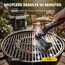 Electric Grill Brush, Electric Grill Cleaner Brush for Outdoor Grill, Cordless Rechargeable BBQ Grill Cleaning Brush, Power Barbecue Grill Brush, Motorized Grill Brush with 3-Speed & Adjustable Angle
