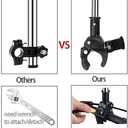 Yobee Umbrella Mount Holder, Adjustable Umbrella Mount Stand No Need Wrench to Attach/Detach Umbrella Clamp for Wheelchairs, Walker, Rollator, Biycle, Pram, Stroller, Black