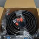 230FT Drip Irrigation System for Garden with 40 Nozzles & Emitters, Garden Watering System with 1/2" & 1/4" Tube and Barbed Fittings - Adjustable Sprinklers Kit for Greenhouse, Lawn, Raised Bed