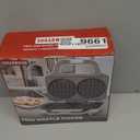 4 Inch Double Mini Waffle Maker Machine, Chaffle Maker, Waflera Electrica, Small Waffle Iron for Waffles, Keto Chaffles, Hash Browns, Cookies, Non-stick Plates