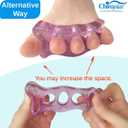 Chiroplax Gel Toe Separators Stretchers Spreader Spacer for Bunion Bunionette Relief Hammer Overlapping Toe Straightener Corrector(2 Pairs w/Pouch) (Mint Green)