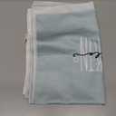 Artoid Mode Hello Pumpkin Eucalyptus Leaves Fall Kitchen Towels Dish Towels, 18x26 Inch Autumn Thanksgiving Harvest Tea Hand Towel Set of 2 (Blue)