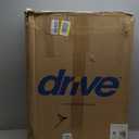 Drive Medical 10257BL-1 4 Wheel Rollator Walker With Seat, Steel Rolling Walker, Height Adjustable, 7.5" Wheels, Removable Back Support, 300 Pound Weight Capacity, Blue