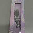 Minyee Compatible with Samsung Galaxy Watch 7 6 5 4 FE 40mm 44mm/Watch 6 Classic 43mm 47mm/Watch 5 Pro 45mm Bands for Women, 20mm Dressy Metal Gold Chain Honeycomb Luxury Chic Link Bracelet Strap (Silver)