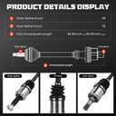 Rear Left & Right CV Axle Shaft Assembly Fits for Honda CR-V CRV L4 2.4L