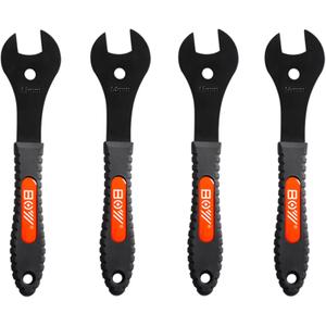 Bicycle Cone Wrench Set Tool (13, 14, 15, 16, 17, 18, 19mm), Bike Cone Spanner Set, Wheel Hub Axle Nut Install Remover (13-14-15-16mm)