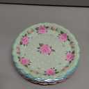 Umigy 60 Pcs Floral Tea Party Decorations 7 Inch Floral Paper Plates Disposable Blossom Dessert Saucers Sets Dessert Dishes for Girls Women Birthday Party Supplies