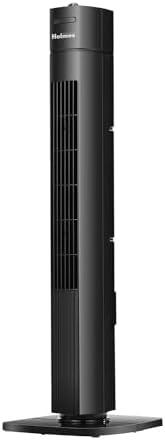 Holmes 31" Manual Tower Fan, 70° Oscillation, 3 Speeds, 2-Hour Auto Shut-Off Timer, Adjustable Vents, Compact and Slim Profile, Carry Handle, Ideal for Cooling your Home, Bedroom or Office, Black