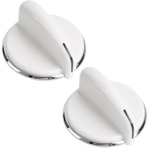 Seentech WE01X20378 Control Knob with METAL - Compatible with General Electric Dryers and Washers Replaces: WH01X10307 WE01X20432 WH01X10460 (Pack 2)