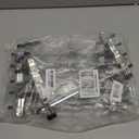 IEOKE Pant Hangers, 12 Pack Skirt Hanger with Clips Metal Trouser Clip for Shorts Heavy Duty Ultra Thin Space Saving (Black, 12pack)