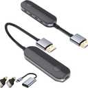 Share Pro Kit All-in-One Wireless HDMI Transmitter and Receiver, Premium Carbon Fiber Design, 4K Decoding 1080P 60Hz, 328ft Long Range, Includes Adapters for Drones Cameras MacBook