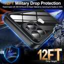 for iPhone 16 Pro Max Case Waterproof, Built-in Privacy Screen & HD Screen Double Front Frame [IP68 Underwater] Shockproof Dustproof Full Body Protection iPhone 16 Pro Max Phone Case (Black)