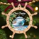Cruise Ship Ornament - Travel Ornaments for Christmas Tree, Nautical Anchors Ornaments - Travel Cruise Ship Gifts for Cruisers, Sailors, Women, Men, Lovers - Wood & Acrylic Ornament 2025
