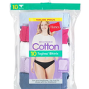 Hanes Women's Bikini Underwear Pack, Classic Cotton Bikini Panties, 10-Pack, Size L