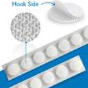 FindTape Hook Side Self Adhesive Dots 1440 Pcs – 1/2 in Sticky Back Dots, Hook Side Only, Self Adhesive Backing Great for Arts and Crafts, Classrooms, and Home Office Use (White)