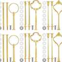 6 Sets 3 Tier Cake Stand Hardware Kit - Tiered Tray Hardware Fittings Hardware Fittings Stacking Wedding for Cake Stand Wedding Party Gold
