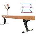 FBSPORT 8ft Adjustable Balance Beam: High and Low Floor Beam Gymnastics Equipment for Kids/ Adults, Gymnastics Beam for Training, Practice, Physical Therapy and Professional Home Training with Legs