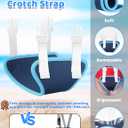 Vvinca Toddler Swim Vest for Kids 13-30-50 lbs Boys Girls Puddle Kids Jumper Toddlers Pool Floaties Jacket with Adjustable Crotch Strap Sleeves Shoulder for 1-5 Years Old Baby Infant Learn to Swimming (02 Deep Blue Whale)