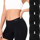 BAMBOO COOL Womens Boyshort Panties Seamless Underwear Stretchy Boxer Briefs For Ladies 5 Pack, XL