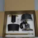 Cordless Table Lamp Set of 2, Rechargeable and Battery Operated, Powered by 2000mAh Battery, 18-Hour Run Time, Dimmable,Black and Gold Lamp for Bedroom, Kitchen,Restaurant, Buffet and Cafe