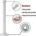 Industrial Pipe Shelf Bracket, 4 Pack Black Iron Shelf Bracket Rustic Wall Mounted Floating Shelf Shelving Heavy Duty Support Hardware for Wood (8",White)