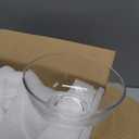 Small Clear Glass Bowl Set of 6, Microwave and Dishwasher Safe