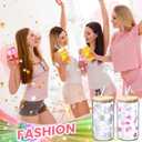 2 Pcs Era Theme Glass Tumbler Gifts 16 oz Can Shape Drinking Glass Cups with Lids and Straws Funny Era Themed Gifts Iced Coffee Mug Water Bottle for Christmas Graduation Birthday Supplies