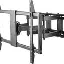 HumanCentric Heavy Duty Full Motion TV Wall Mount for 75-100" TVs, 176lb Capacity, 15 Tilt, 45 Swivel, 24" Extension, Max VESA 900x600mm, Flat or Curved, for Wood or Concrete, Hardware Included