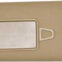 Right Passenger Side Grey Left Driver Side Beige Sun Visor with Makeup Mirror LH Compatible with Hyundai Elantra HD 2006-2010 Replace 85210-2H000V2 852012H020V2 (Beige, Left Driver Side)